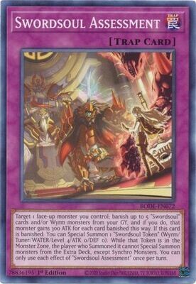 Swordsoul Assessment - BODE-EN072 - Common 1st Edition Burst of Destiny 1st Edition Singles