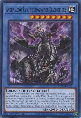 Amorphactor Pain, the Imagination Dracoverlord - MP23-EN278 - Common 1st Edition Mega Tin 2023 Dueling Heroes Singles
