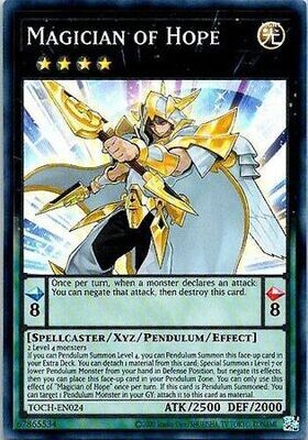 Magician of Hope - TOCH-EN024 - Super Rare Unlimited Toon Chaos Unlimited Singles