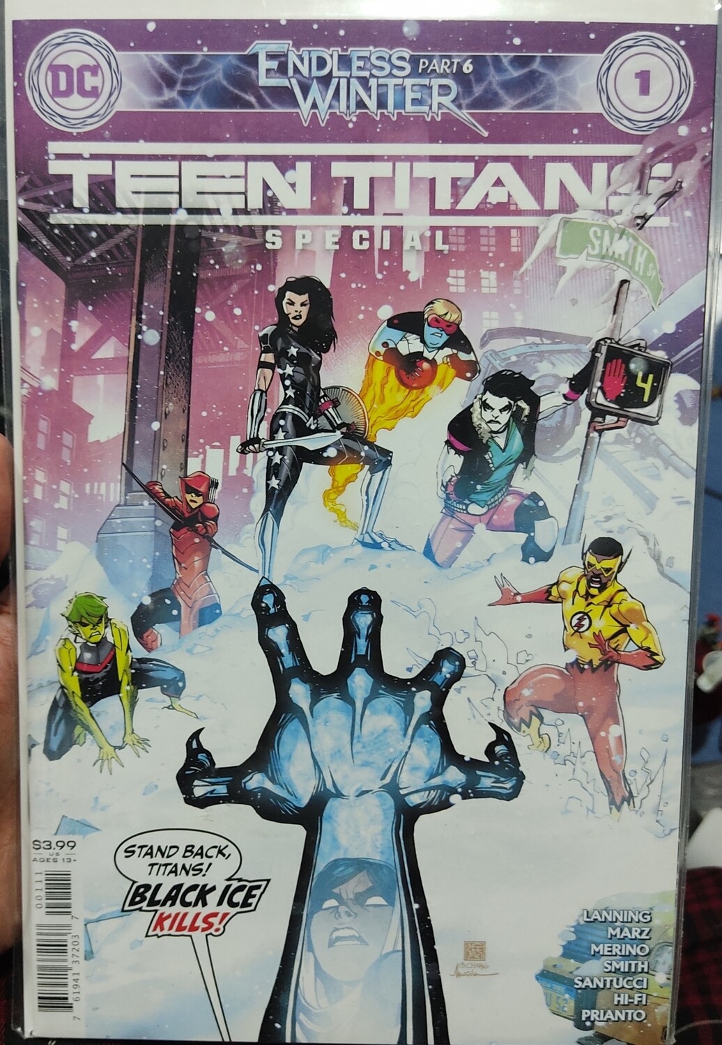 Teen Titans Special Issue Endless Winter DC Comics Ingles