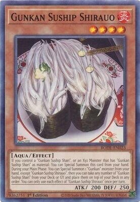 Gunkan Suship Shirauo - BODE-EN023 - Common 1st Edition Burst of Destiny 1st Edition Singles