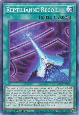 Reptilianne Recoil - BODE-EN061 - Common 1st Edition Burst of Destiny 1st Edition Singles *Espanol*