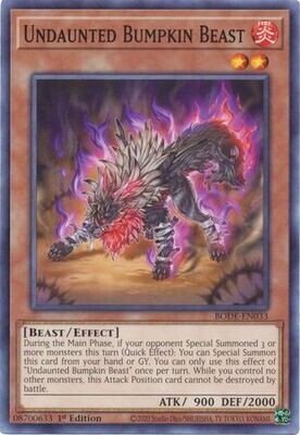 Undaunted Bumpkin Beast - BODE-EN033 - Common 1st Edition
Burst of Destiny 1st Edition Singles