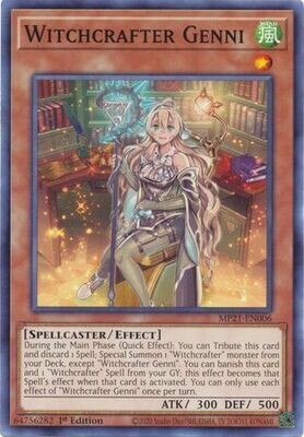 Witchcrafter Genni - MP21-EN006 - Common 1st Edition 2021 Mega-Tin: Ancient Battles 1st Edition Singles (espanol)
