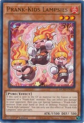 Prank-Kids Lampsies - MGED-EN107 - Rare 1st Edition Maximum Gold El Dorado 1st Edition Singles