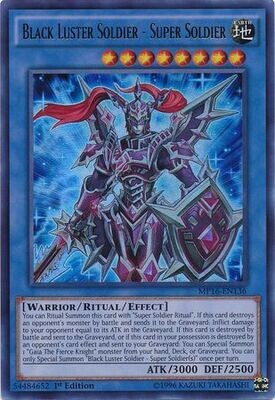Black Luster Soldier - Super Soldier - MP16-EN136 - Ultra Rare 1st Edition
Yu-Gi-Oh! 2016 Mega-Tins 1st Edition Singles (Espanol)