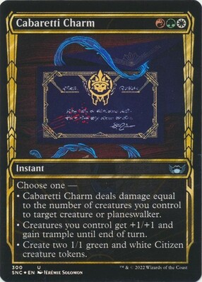 Cabaretti Charm 300 - Showcase Golden Age Streets of New Capenna Collector Booster Singles