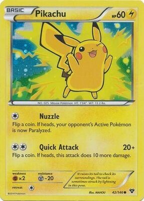 Pikachu - 42/146 - Holo Movie Promo Pokemon Promo Cards