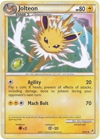Jolteon - 45/95 - Uncommon
Call of Legends Singles