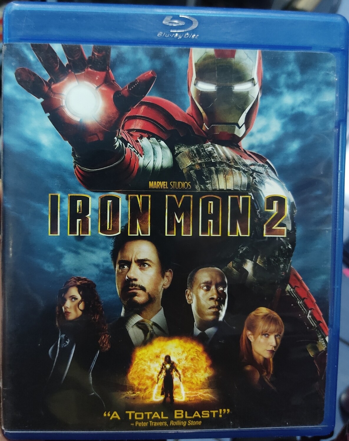BA35  Iron Man 2 Blu Ray Original Usado Completo Espanol Frances Ingles