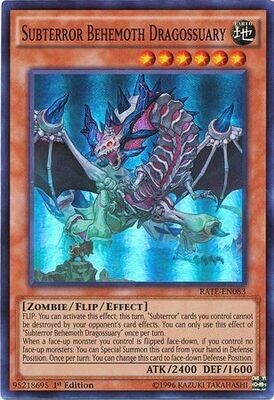 SH Subterror Behemoth Dragossuary - RATE-EN083 - Super Rare 1st Edition Raging Tempest 1st Edition Singles