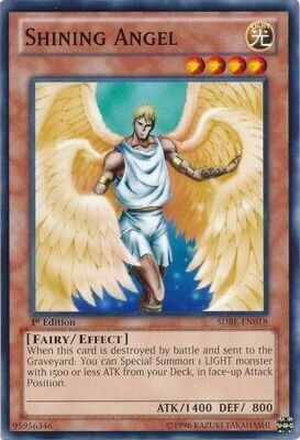 Shining Angel - SDBE-EN018 - Common 1st Edition Saga of Blue-Eyes White Dragon 1st Edition Singles