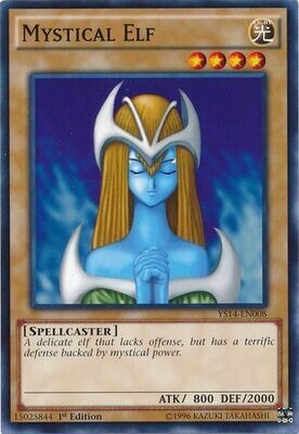 Mystical Elf - YS14-EN008 - Common 1st Edition Starter Deck: Super Starter: Space-Time Showdown [YS14] (espanol)