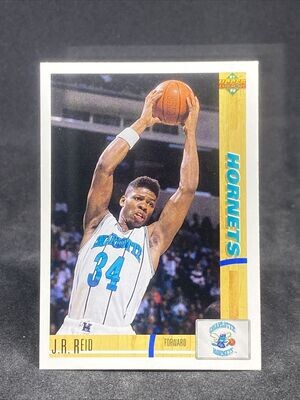 JR REID 1991-92 Upper Deck Basketball #262 HORNETS