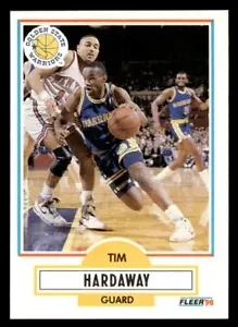 Tim Hardaway Golden State Warriors Rookie 1990 Fleer #63