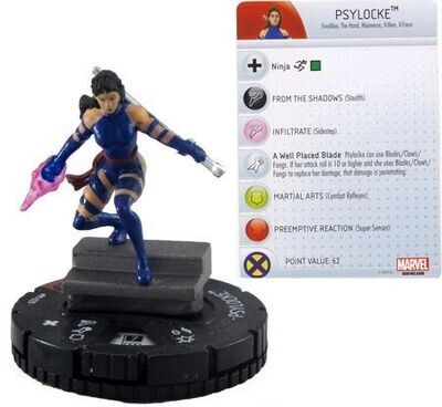Psylocke #M-020 LE WizKids Promo Marvel Heroclix
Heroclix WizKids Promos Sin Tarjeta