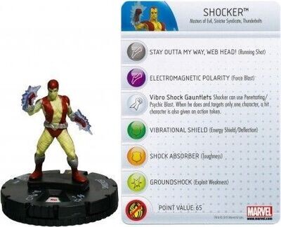 Shocker #002 Amazing Spider-Man Marvel Heroclix
Amazing Spider-Man Booster Set Singles Sin Tarjeta