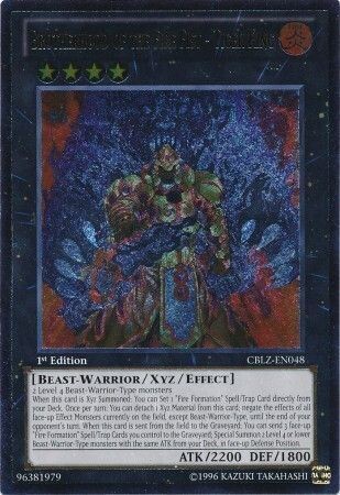 Ultimate Rare - Brotherhood of the Fire Fist - Tiger King - CBLZ-EN048 1st Edition
Cosmo Blazer 1st Edition Singles