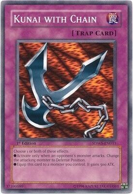 Kunai with Chain - SDWS-EN033 - Common 1st Edition Structure Deck: Warriors&#39; Strike 1st Edition Singles (espanol)