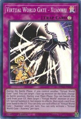Virtual World Gate - Xuanwu - MP22-EN042 - Super Rare 1st Edition 2022 Mega-Tin: Pharaoh&#39;s Gods 1st Edition Singles