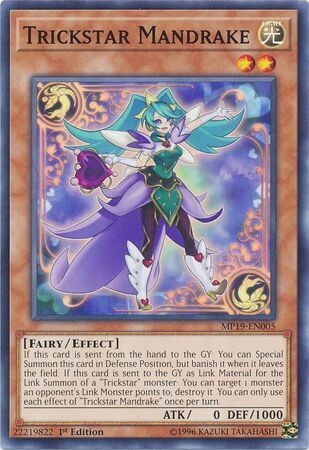 SH Trickstar Mandrake - MP19-EN005 - Common 1st Edition
Yu-Gi-Oh! 2019 Mega-Tins: Gold Sarcophagus Tin Mega Pack Singles