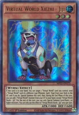 Virtual World Xiezhi - Jiji - MP21-EN175 - Ultra Rare 1st Edition
2021 Mega-Tin: Ancient Battles 1st Edition Singles