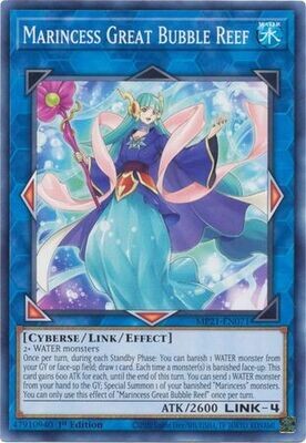 Marincess Great Bubble Reef - MP21-EN071 - Common 1st Edition 2021 Mega-Tin: Ancient Battles 1st Edition Singles
