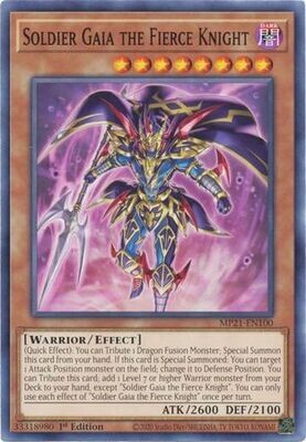 Soldier Gaia The Fierce Knight - MP21-EN100 - Common 1st Edition 2021 Mega-Tin: Ancient Battles 1st Edition Singles
