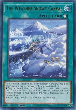 SH The Weather Snowy Canvas - MGED-EN098 - Rare 1st Edition
Maximum Gold El Dorado 1st Edition Singles