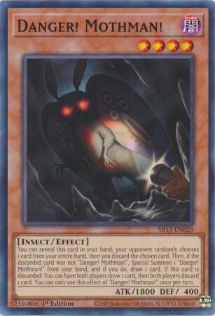 Danger! Mothman! - SR13-EN020 - Common 1st Edition Structure Deck: Dark World [SR13] 1st Edition Singles