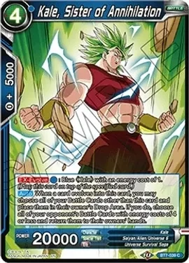 Kale, Sister of Annihilation - Assault of the Saiyans (DBS-B07)
Assault of the Saiyans