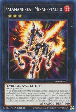 Salamangreat Miragestallio - LD10-EN010 - Common 1st Edition
Soulburning Volcano 1st Edition Singles