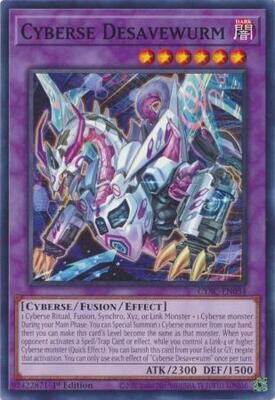 Cyberse Desavewurm - CYAC-EN034 - Common 1st Edition Cyberstorm Access 1st Edition Singles
