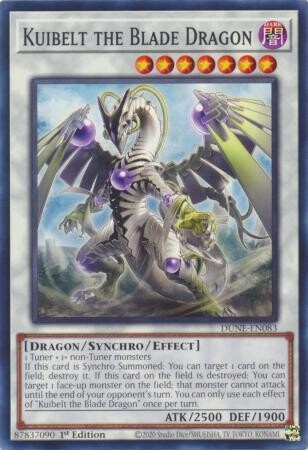 Kuibelt the Blade Dragon - DUNE-EN083 - Common 1st Edition
Duelist Nexus 1st Edition Singles