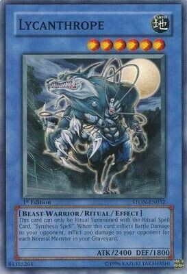 Lycanthrope - STON-EN032 - Common 1st Edition
Strike of Neos [STON] 1st Edition Singles (español)