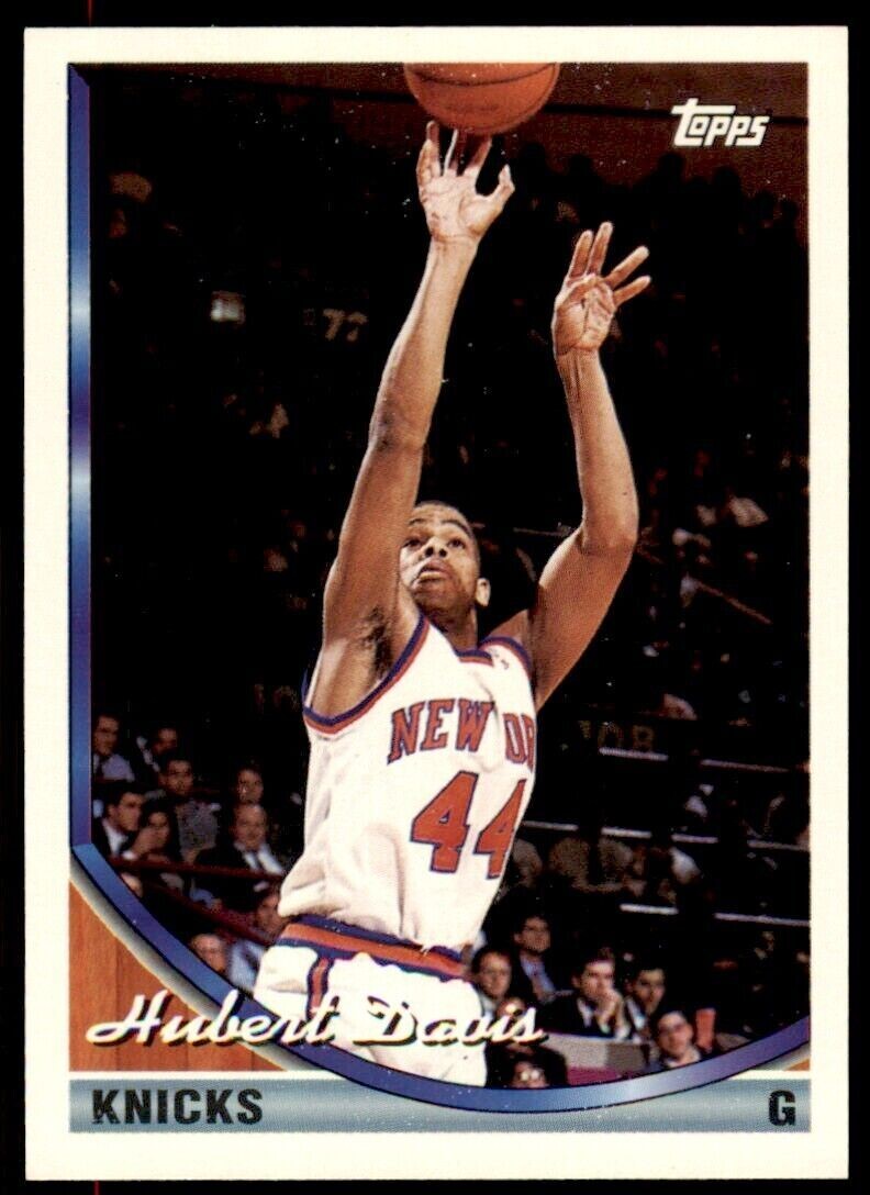 1993-94 Topps Hubert Davis . New York Knicks #365