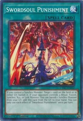 Swordsoul Punishment - CYAC-EN052 - Common 1st Edition Cyberstorm Access 1st Edition Singles