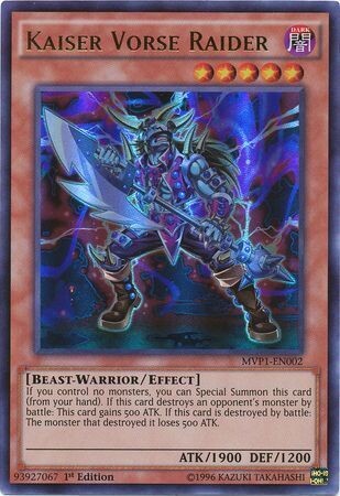Kaiser Vorse Raider - MVP1-EN002 - Ultra Rare 1st Edition The Dark Side of Dimensions 1st Edition Singles