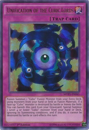 Unification of the Cubic Lords - MVP1-EN045 - Ultra Rare 1st Edition The Dark Side of Dimensions 1st Edition Singles (espanol)