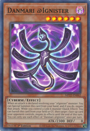 Danmari @Ignister - MP22-EN062 - Super Rare 1st Edition 2022 Mega-Tin: Pharaoh&#39;s Gods 1st Edition Singles