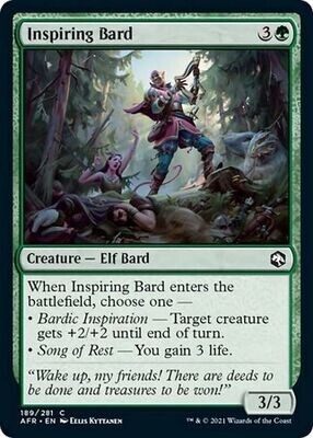 Inspiring Bard 189/281 - Adventures in the Forgotten Realms Singles (Español)