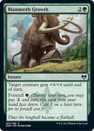 Mammoth Growth 183/285 - Kaldheim Singles