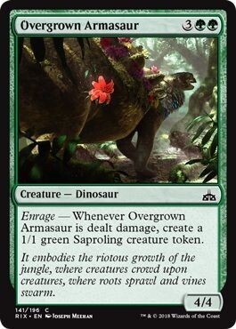 Overgrown Armasaur 141/196 - Rivals of Ixalan Singles (Español)