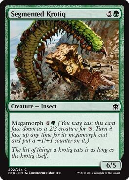 Segmented Krotiq 202/264 - Dragons of Tarkir Singles  (Español)