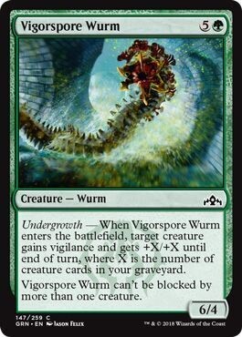 Vigorspore Wurm 147/259 - Guilds of Ravnica Singles