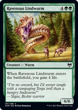 Ravenous Lindwurm 187/285
Kaldheim Singles (Español)