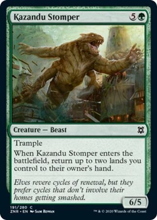 Kazandu Stomper 191/280
Zendikar Rising Singles