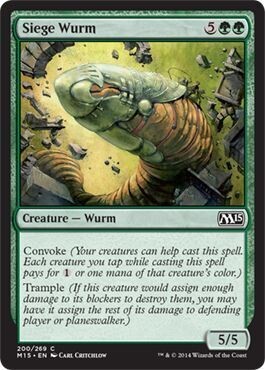 Siege Wurm 200/269 - Magic 2015 (M15) Singles