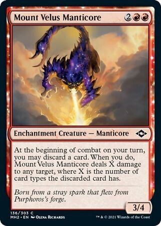 Mount Velus Manticore 136/303 Modern Horizons 2 Singles