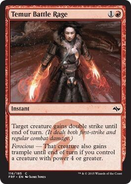 Temur Battle Rage 116/185
Fate Reforged Singles